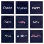 Bashful Sunshine Bunny with Personalised Navy Jumper