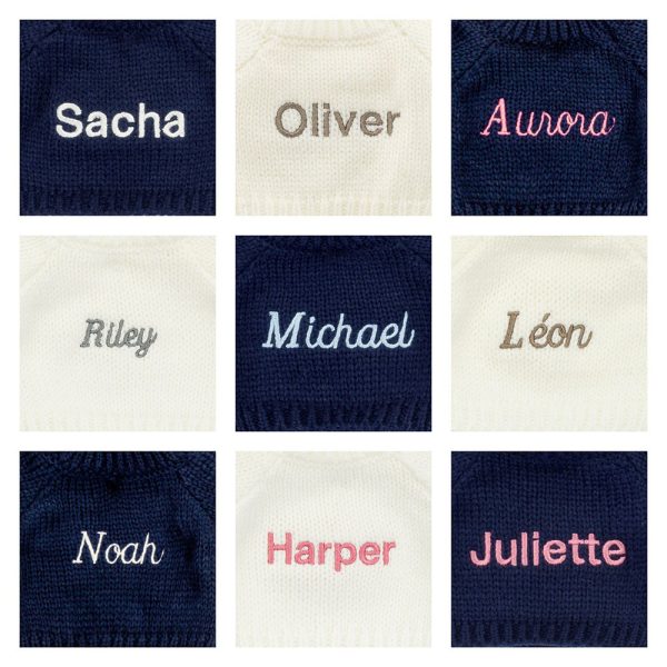 Bashful Moss Bunny with Personalised Navy Jumper