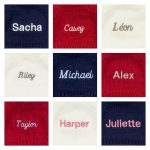 Bashful Viola Bunny with Personalised Navy Jumper
