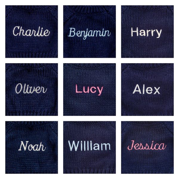 Blossom Tulip Bunny with Personalised Navy Jumper