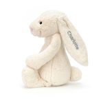 Personalised Bashful Cream Bunny Huge